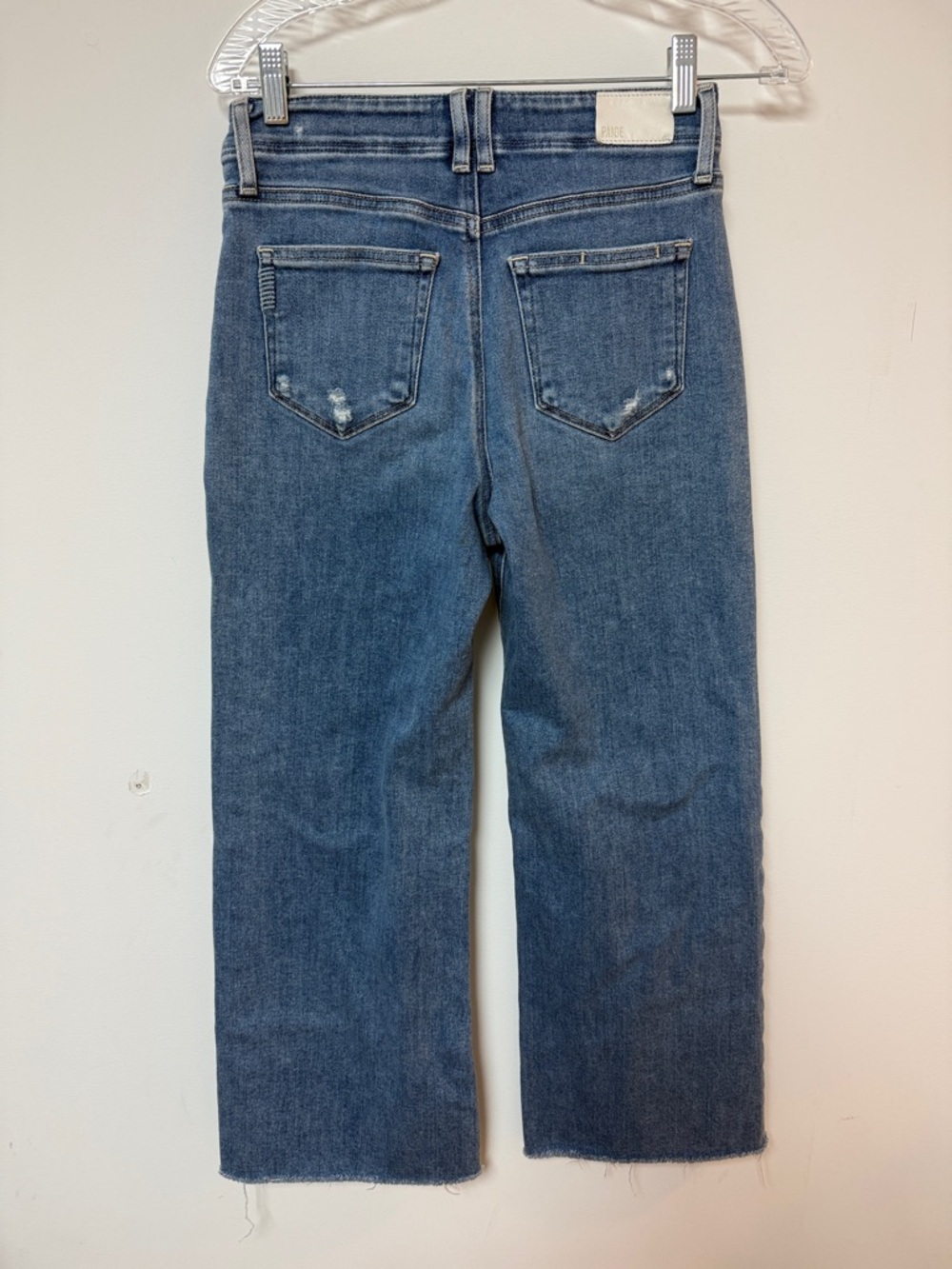 PAIGE Straight Leg Jeans in Medium Blue Wash - Picture 4 of 4